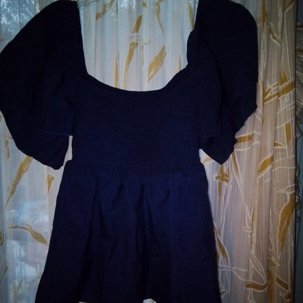 Navy Blue Women's Blouse